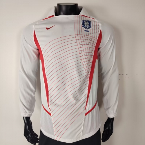 02/03 Retro Version Korea Republic Away White LS Thailand Soccer Jerseys AAA-38