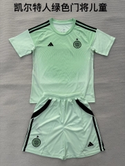 Kids 2025/26 Celtic Goalkeeper Green Kids/Youth Soccer Uniform-208