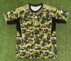 2025/26 Jointed Version ABATHING APE Black & Yellow Thailand Soccer Jersey AAA-416/709