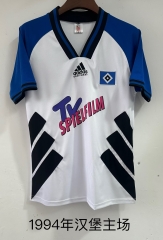 1994 Retro Version Hamburger SV Home White Thailand Soccer Jersey AAA-709