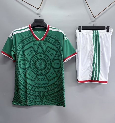 Customize 2025/26 Mexico Home Green Soccer Uniform-DN