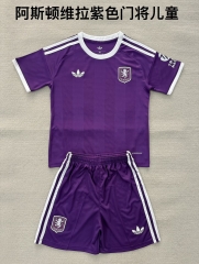 Kids 2025/26 Aston Villa Goalkeeper Purple Kids/youth Soccer Uniform-208