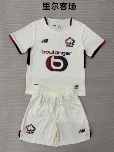 2025/26 Lille OSC Away Rice White Soccer Uniform-208