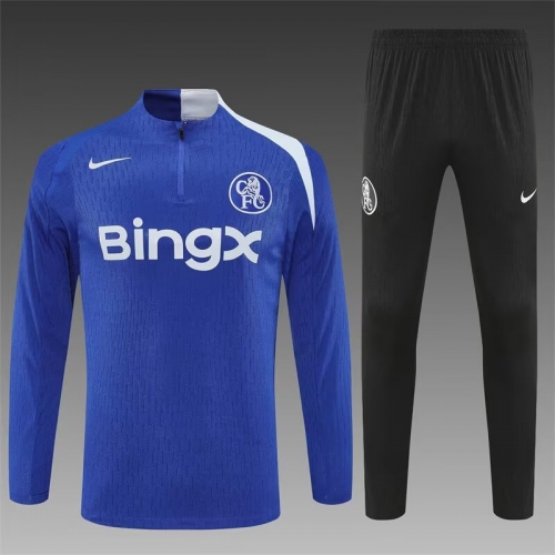 Player Verion 2025/26 Chelsea CaiBlue Thailand Soccer Tracksuit Uniform-801