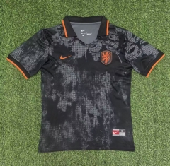 Special Version 2025/26 Netherlands Black & Gray Thailand Soccer Jersey AAA-416