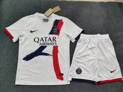 With Star 2025/26 Champion Version Paris SG Away White Soccer Uniform-315