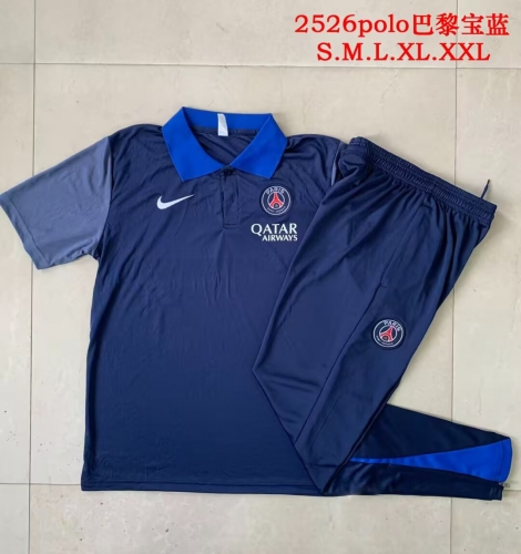 2025/26 Paris SG Royal Blue Thailand Polo Uniform-815