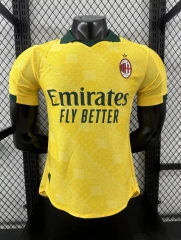 Player Version 2025/26 AC Milan Away Yellow Thailand Soccer Jersey AAA-XY/MY/308