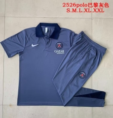 2025/26 Paris SG Gray Thailand Polo Uniform-815