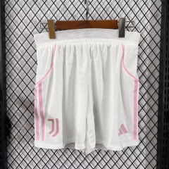 Player Version 2025/26 Juventus Away White Thailand Soccer Shorts-888