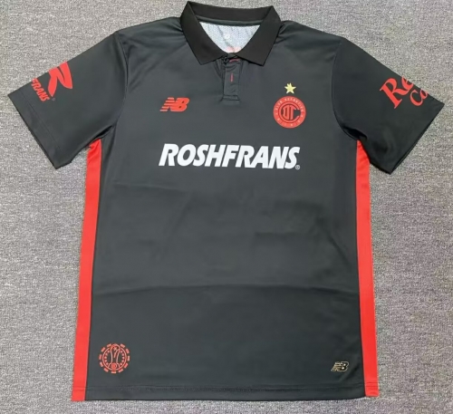 Player Version 2025/26 Toluca FC 2nd Away Black Thailand Soccer Jersey AAA-912