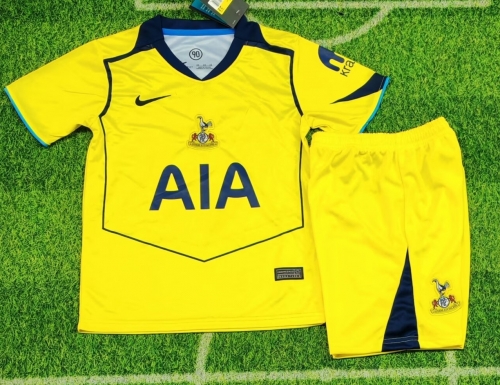 Kids 2025/26 Tottenham Hotspur 2nd Away Yellow Kids/Youth Soccer Uniform-507