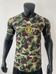 Player Jointed Version 2025/26 ABATHING APE Yellow & Green Thailand Soccer Jersey AAA-416