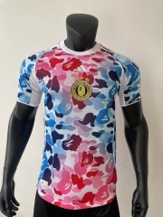 Player Jointed Version 2025/26 ABATHING APE Pink & Blue Thailand Soccer Jersey AAA-416