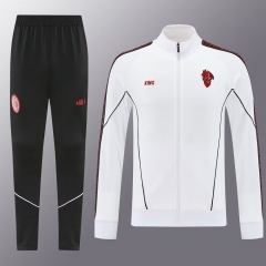 2025/26 #02 AC Milan White Soccer Jacket Uniform-LH