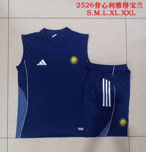 2025/26 Al-Nassr FC Royal Blue Thailand Vest Suit-815