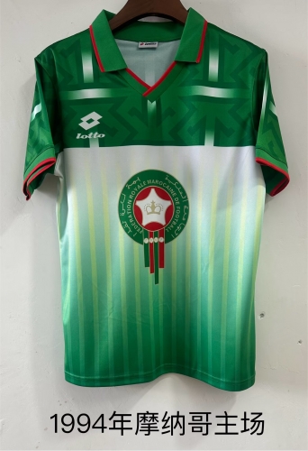 1994 Retro version Morocco Home Green Thailand Soccer Jersey AAA-709