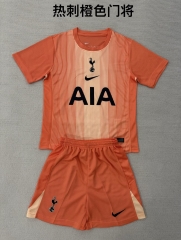 Kids 2025/26 Tottenham Hotspur Goalkeeper Orange Kids/Youth Soccer Uniform-208
