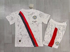 Kids 25/26 Club World Cup Manchester City Away Gray Kids/Youth Soccer Uniform-2149