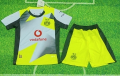 Kids 2025/26 Borussia Dortumund Away Gray & Yellow Kids/Youth Soccer Uniform-123