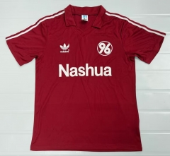 91/92 Retro Version Hannover 96 Home Red Thailand Soccer Jersey AAA-503