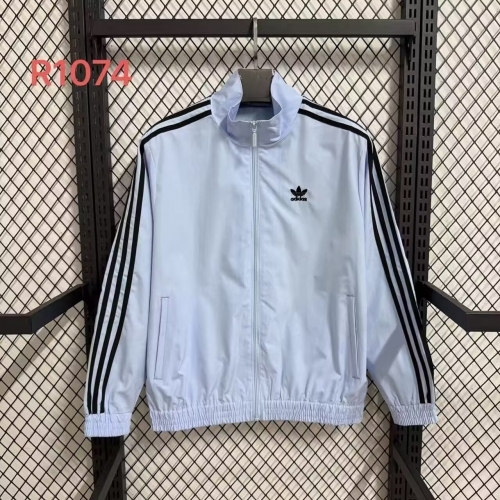 2025-26 Addia White & Blue Windbreaker Hoodies Top-47