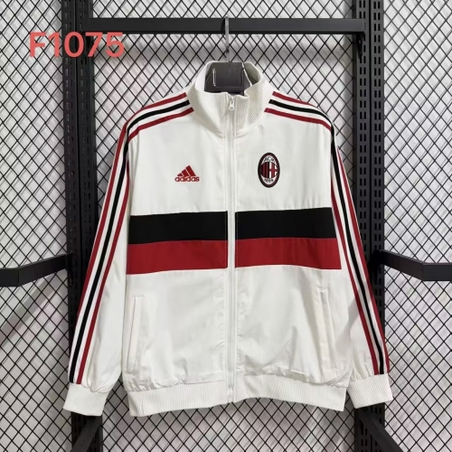 2025-26 AC Milan White Windbreaker Hoodies Top-47