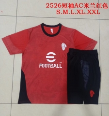 2025/26 AC Milan Red Soccer Tracksuit Uniform-815