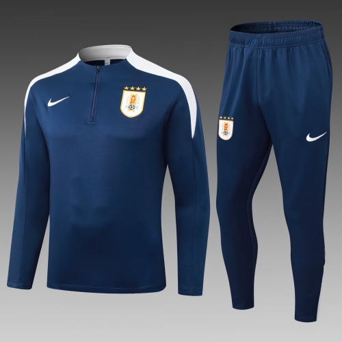 2025/26 Uruguay Royal Blue Thailand Soccer Tracksuit Uniform-411