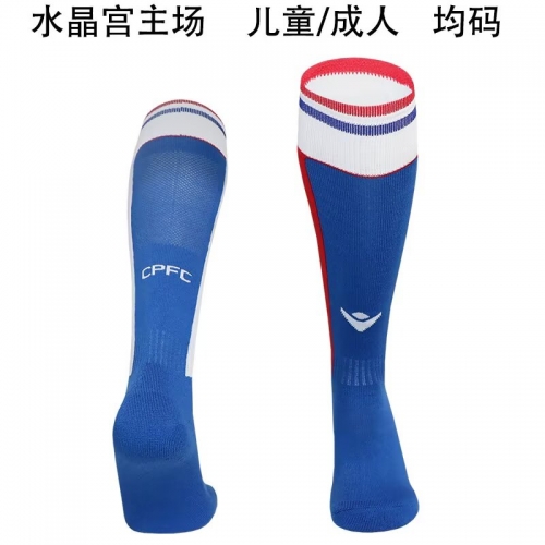 2025/26 Crystal Palace Home Blue Adult/Kids Thailand Soccer Socks