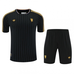 2025/26 Manchester United Black Thailand Soccer Training Uniform-418