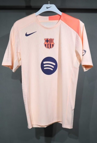 Player Version 2025/26 Barcelona Pink Thailand Soccer Jerseys AAA-703/XY