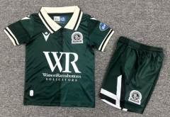 Kids 2025/26 Blackburn Rovers Away Green Kids/Youth Soccer Uniform-1040