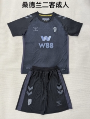 2025/26 Sunderland 2nd Away Black Soccer Uniform-208