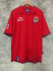 03/04 Retro Version Deportivo Guadalajara 2nd Away Red Thailand Soccer Jersey AAA-2178