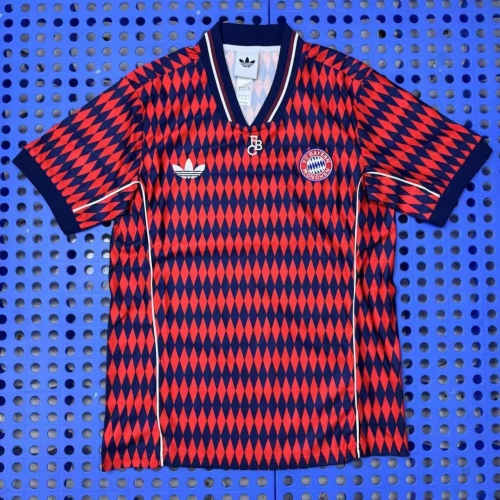 2025-26 Retro Bayern München Black & Red Thailand Soccer Jersey AAA-23
