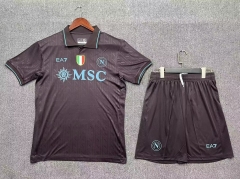 2025-26 Napoli 2nd Away Black Soccer Uniform-208/315