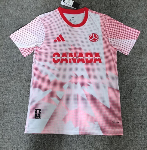 2025/25 Canada Pink & White Thailand Soccer Jersey AAA-23/312