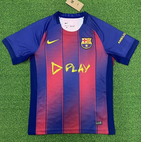 Jointed Version 2025/26 Barcelona Home Red & Blue Thailand Soccer Jerseys AAA-416/320/705