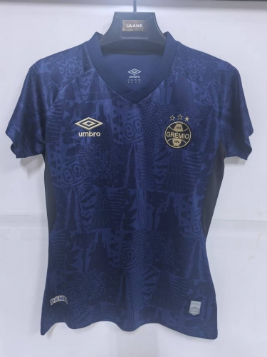 2025/26 Grêmio FBPA 2nd Away Royal Blue Female Soccer Jersey AAA-1116