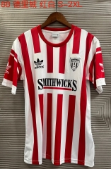 88 Retro Version Derry City Red & White Thailand Soccer Jersey AAA-709