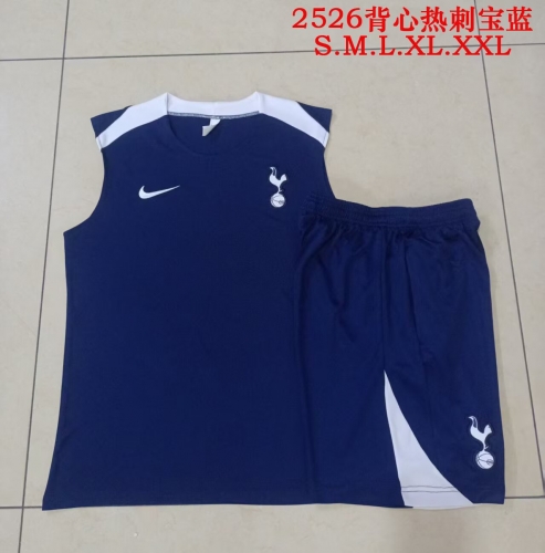 2025/26 Tottenham Hotspur Royal Blue Thailand Soccer Vest Suit-815