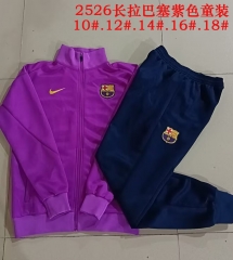 Kids 2025/26 Barcelona Purple Kids/Youth Jacket Unifom-815