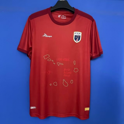25-26 Cape Verde 3nd Away Red Thailand Soccer Jersey AAA-920/312
