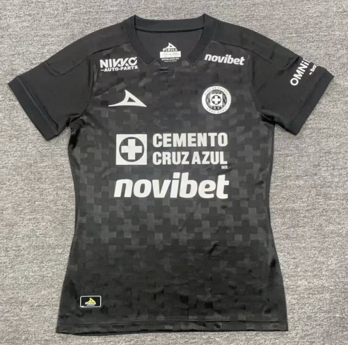 2025/26 Cruz Azul 2nd Away Black Thailand Female Soccer Jersey-912