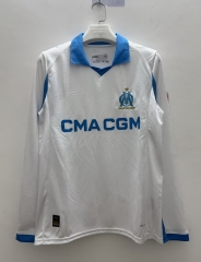 2025/26 Olympique de Marseille Home White LS Thailand Soccer Jersey AAA-410