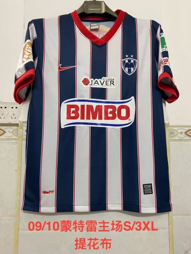 09/10 Retro Version Monterrey Home Blue & White Thailand Soccer Jersey AAA-2041