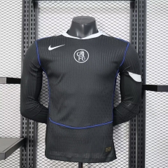 Player Version 2025/26 Chelsea 2nd Away Black Thailand LS Soccer Jersey AAA-888