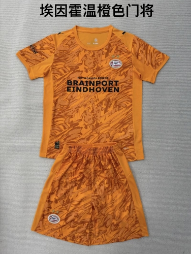 2025/26 PSV Eindhoven Goalkeeper Orange Soccer Uniform-208