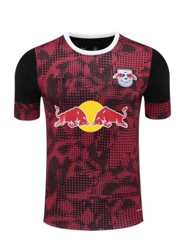 2025/26 RB Leipzig Black & Red Thailand Soccer Training Jerseys-418